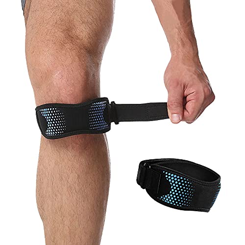 Rodillera Ajustable, Rodilla Protector Correa Rotuliana para Tendón Alivio de la Tendinitis, alivio del dolor de tendinitis, para senderismo, fútbol, baloncesto, tenis