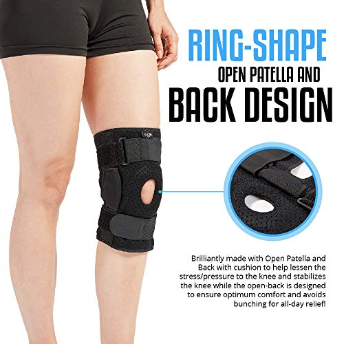 Rodillera articulada para hombres y mujeres, indicada para lesiones, hinchazón o problemas en tendones, ligamentos y menisco