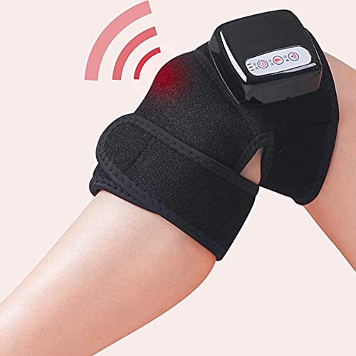 Rodillera de calor para masajes, rodillera eléctrica con calor y vibración Terapia de masaje Calentador de rodillas para músculos de las articulaciones Artritis Lesiones deportivas Alivio del dolor