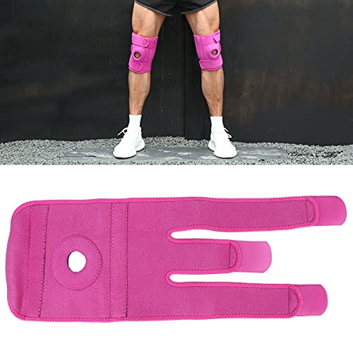 Rodillera, Kenn Protection Brac Absorción De Golpes Resistente Al Desgaste Alivio Del Dolor Refuerzo Anillo Estabilizador Alta Estabilidad Para La Recuperación De La Rodilla(Rosa roja)