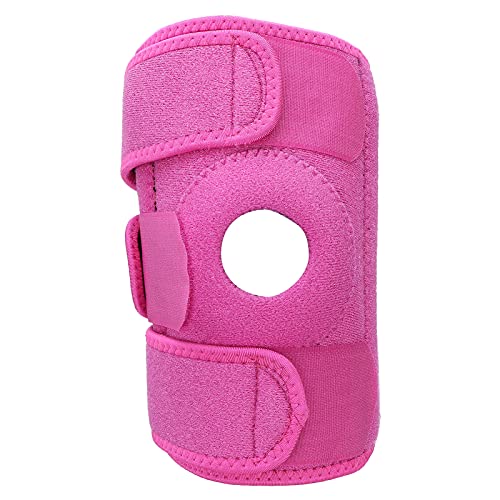 Rodillera, Kenn Protection Brac Absorción De Golpes Resistente Al Desgaste Alivio Del Dolor Refuerzo Anillo Estabilizador Alta Estabilidad Para La Recuperación De La Rodilla(Rosa roja)