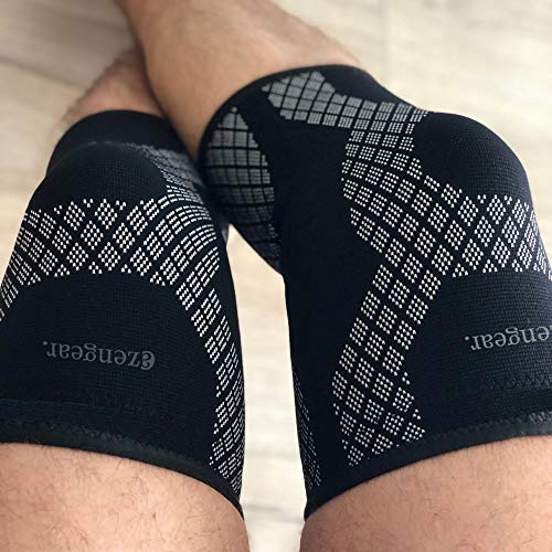 Rodillera para hombre y mujer - Rodillera deportiva con la mejor compresión de rótula para menisco y artritis, correr, crossfit, levantamiento de pesas, sentadillas (paquete individual) (Small)