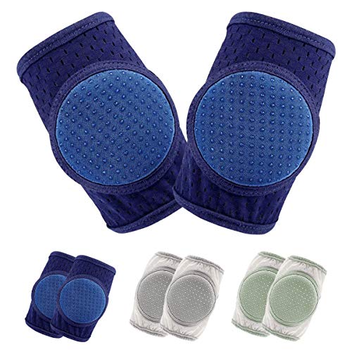 Rodilleras para gatear,rodillera bebe gateo rodillera para bebés gatear protector ajustable para bebé pequeños, 3 pares