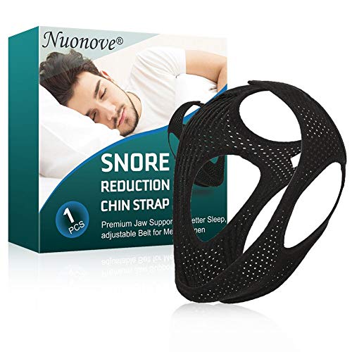 Ronquidos Soluciones, Chin Strap, Dejar De Roncar, Dispositivos Anti Ronquidos, La Correa Para El Mentón, Ajustable & Transpirable Suave Para La Piel, Black