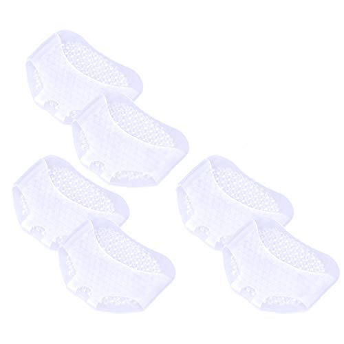 ROSENICE Almohadillas para los pies metatarsales 3 pares Separador de dedos del gel Separador de juanetes Colmena con forma de alivio del dolor en los pies