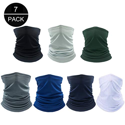 Rpanle Pañuelos Cabeza Elástica Multifunción, 7 Piezas Multifunción Bufanda, Protector Facial, Resistente a Los Rayos UV, para Deportes al Aire Libre/Yoga/Correr/Senderismo/Ciclismo(Multi Colors)