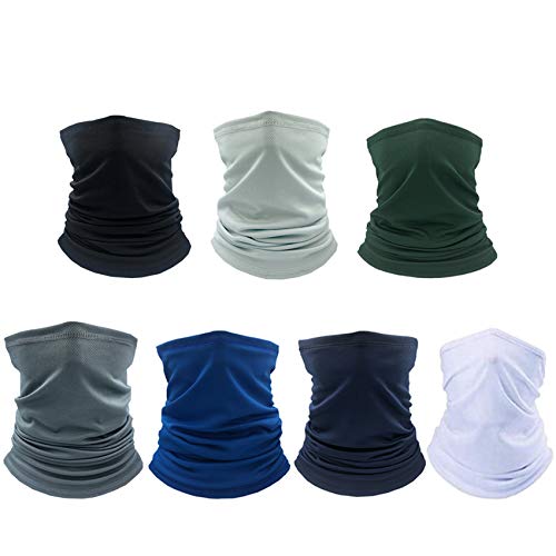 Rpanle Pañuelos Cabeza Elástica Multifunción, 7 Piezas Multifunción Bufanda, Protector Facial, Resistente a Los Rayos UV, para Deportes al Aire Libre/Yoga/Correr/Senderismo/Ciclismo(Multi Colors)