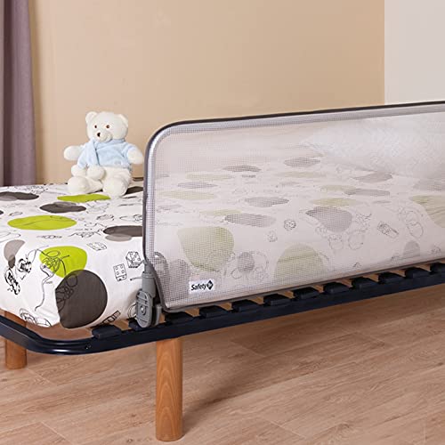 Safety 1st Barrera Cama niño longitud 150 cm, Barandilla Cama niños Abatible, Anticaidas Infantil, color Blanco