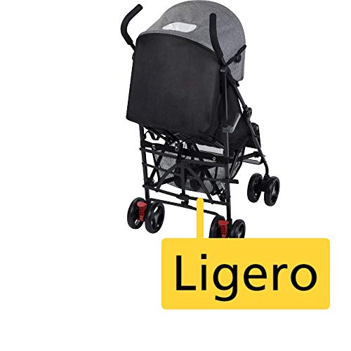 Safety 1st Rainbow Silla de Paseo ultraligera pesa solo 6,6 kg, Plegable y compacta, Reclinable de multi posiciónes, reposapiés adjustable, color black Chic