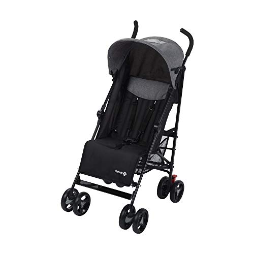 Safety 1st Rainbow Silla de Paseo ultraligera pesa solo 6,6 kg, Plegable y compacta, Reclinable de multi posiciónes, reposapiés adjustable, color black Chic