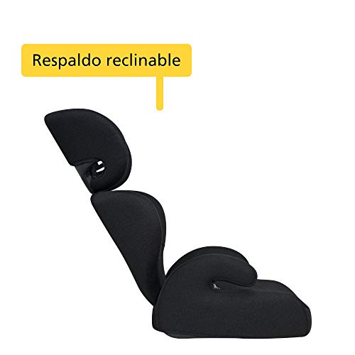 Safety 1st Road Safe Silla de Coche Grupo 2/3, Reclinable en 2 Posiciónes, Fácil y Rápida de Instalar con Cinturón de Seguridad, Full Black (negro)