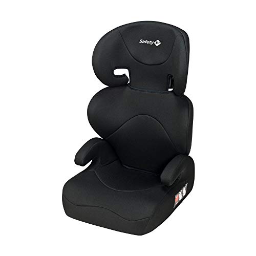 Safety 1st Road Safe Silla de Coche Grupo 2/3, Reclinable en 2 Posiciónes, Fácil y Rápida de Instalar con Cinturón de Seguridad, Full Black (negro)