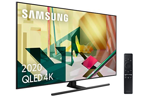 Samsung QLED 2020 65Q70T - Smart TV de 65" 4K UHD, Inteligencia Artificial, HDR 10+, Multi View, Ambient Mode+, One Remote Control y Asistentes de Voz Integrados, con Alexa integrada