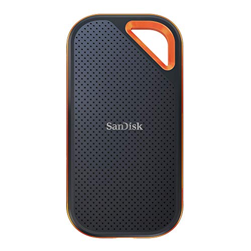 SanDisk Extreme PRO SSD portátil de 2TB - USB-C, hasta 1050MB/s velocidad de lectura, resistente al agua y al polvo