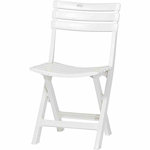 SATURNIA 8330040 Silla Resina Plegable Blanca "Birki"