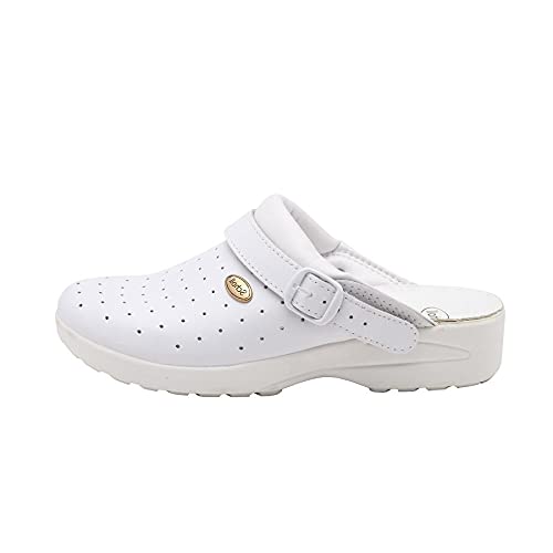 Scholl línea Profesional Clog Racy Blanco 39