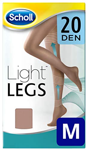 Scholl Medias de Compresión Ligera Mujer Light Legs 20DEN, Color Carne, M