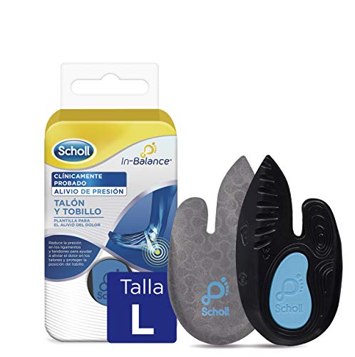 Scholl Plantilla In-Balance Para El Alivio Del Dolor De Talón Y Tobillo - Adecuado para Fascitis Plantar- 1 Par (2uds) - Talla L (42,5-45)