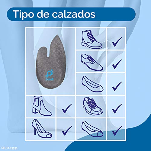 Scholl Plantilla In-Balance Para El Alivio Del Dolor De Talón Y Tobillo Adecuado para Fascitis Plantar- 1 Par (2uds) - Talla M (40-42)