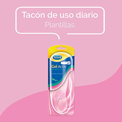 Scholl Plantillas, Óptimas para Zapatos de Tacón Diario con Tecnología Gel Activ, Comodidad Todo el Día, Plantillas (300799), Transparente, Dalla Misura 35 alla 40.5, Fresh, 2 Unidades