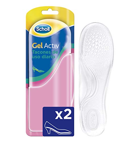 Scholl Plantillas, Óptimas para Zapatos de Tacón Diario con Tecnología Gel Activ, Comodidad Todo el Día, Plantillas (300799), Transparente, Dalla Misura 35 alla 40.5, Fresh, 2 Unidades