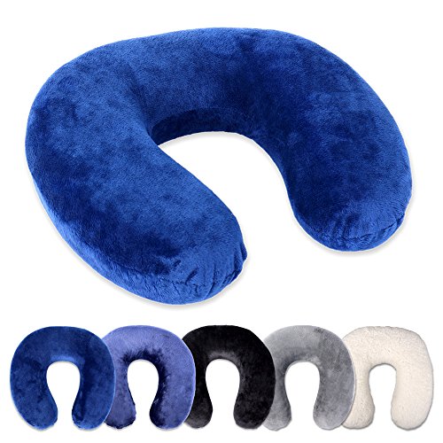 Schramm® Almohada para Cuello Almohada para Cuello 5 Colores seleccionables para Cuello Ortopédico para Cuello con Memoria Espuma para Cuello, Farbe:Schwarz