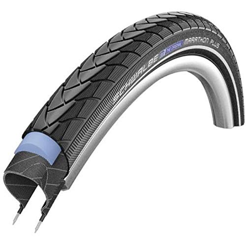 Schwalbe Pneumatico 24x1.00 (25-540) Marathon Plus Nero Rigido Neumáticos para Bicicleta, Adultos Unisex, Negro/Reflex, 24 x 1