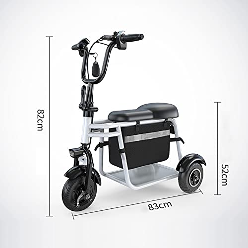 Scooter De Movilidad De 3 Ruedas - Dispositivo De Silla De Ruedas Móvil Eléctrico para Adultos Scooters De Movilidad De Batería De Litio Plegables Y Compactos Ligeros