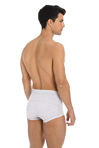 Scudotex Slip De Contención Para Hernias Con Pelottes Cintura Alta Color Gris Talla 6-1 unidad