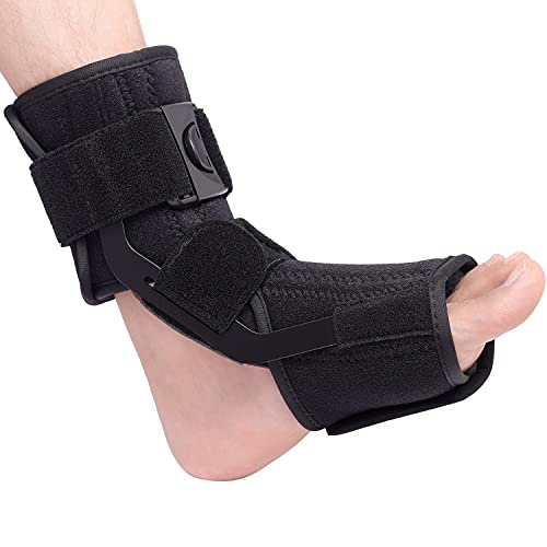 Scurnhau Férula Fascitis Plantar Nocturna, Soporte de pie Para Mujeres y Hombres que se Adapta al pie Izquierdo o Derecho, Soporte Para Tendinitis de Aquiles, Fractura por Estrés, pie Caído,S