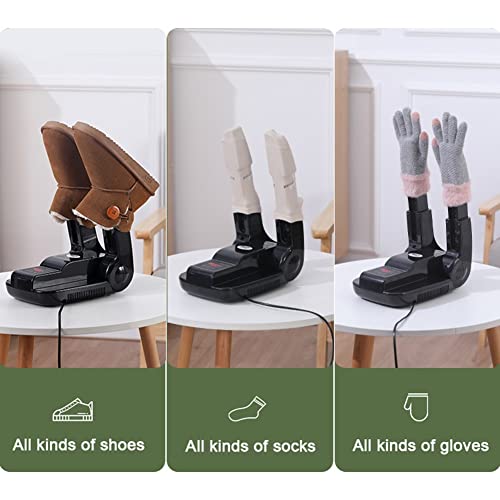 Secador de Zapatos Esterilización Secador de Botas Calentador Temporizador para Deshumidificación eliminación olor Zapatos para Viajes botas de gomay Botas De Esquí ( Size : Smart retractable ozone )