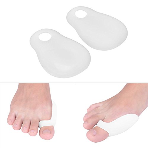 Separador de dedos, Alineador de silicona Protector del dedo del pie Corrector ortopédico para el pulgar Valgus, Juanete, dedos superpuestos y Cojín del dolor de la deriva 6 piezas