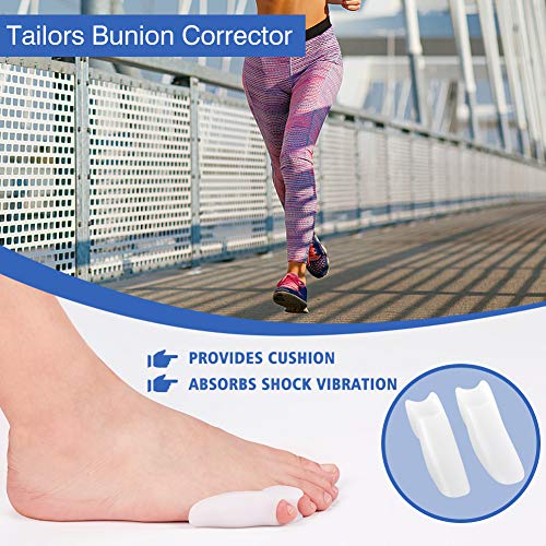 Separador de dedos completo para aliviar el dolor de pies, Gel Correctores de Dedos de Pie Toe Espaciadores protector ejercita tus dedos para tratar y prevenir varios problemas de pies (cubrir)