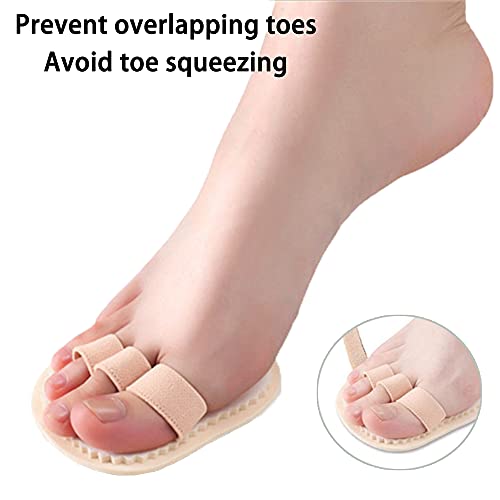 Separador De Dedos, Correctores De Dedos Del Pie, Enderezador De Dedos, Separador De Dedos Para Hallux Valgus, Dedos En Martillo, Dedos Superpuestos, Para Aliviar Dolor y Fricción, 1 Pares