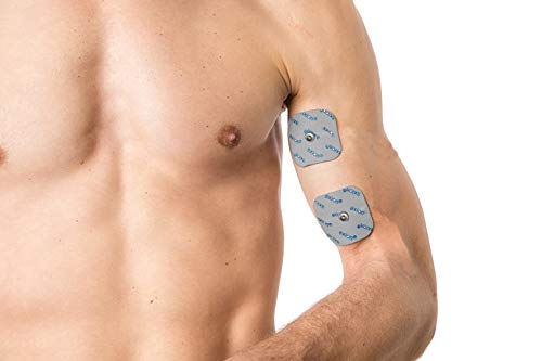 Set de 20 electrodos axion compatibles con COMPEX | Almohadillas para su aparato TENS y EMS | Set de parches mixtos para su electroestimulador, electroestimulación