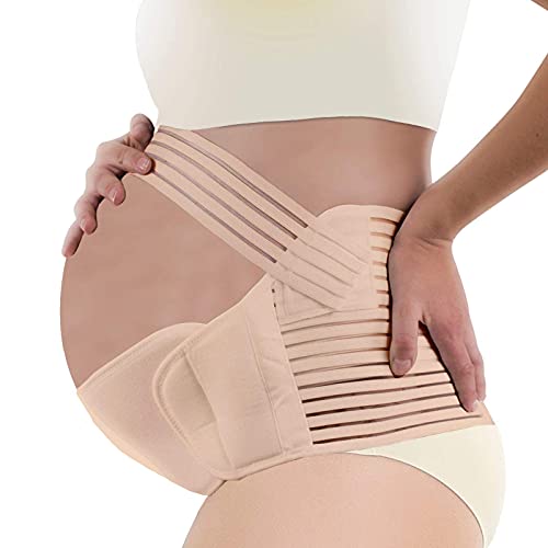 shangji CinturóN Apoyo para el Embarazo Abdomen Volver CinturóN Maternidad EláStico Suave Transpirable para Envolver la Cintura Alivie el Dolor Cadera Pelvis (Color,XL)