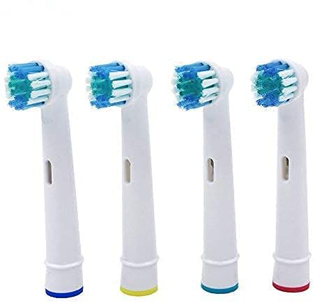 ShopINess Pack Recambios Dentales y Faciales Compatibles con Cepillos Eléctricos Oral-B (Pack de 4 Recambios Dentales Precision Clean + 2 Cabezales de Limpieza Facial) (Azul y Blanco)