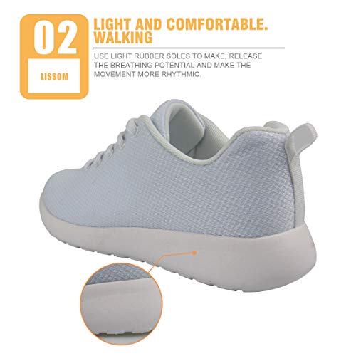 Showudesigns Enfermera Trabajar Zapatillas Deportivas Transpirables para Mujer Sanitarias Zapatos, Calzado Deportivo de Exterior de Mujer Zapatilla de Deporte EU 36