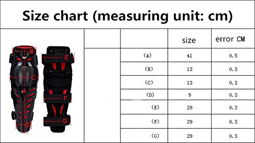 Sijux Protección Rodillera Engranajes Moto Rodillera Protector de Rodilla Deportes al Aire Libre Scooter Motor-Racing Guardias Protector de Seguridad,Red