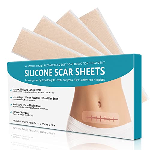 Silicone Scar Sheets, Hojas de silicona para eliminar cicatrices, Hojas de tratamiento de cicatrices de acné, Quemaduras, Acné, Cicatrices quirúrgicas de cesárea