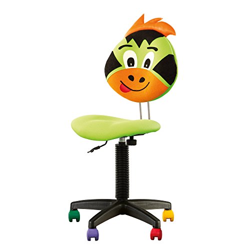 Silla de Escritorio para niños, ergonómica, Altura del Respaldo Ajustable, Profundidad del Asiento Ajustable, Ruedas Multicolor