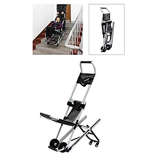 Silla De Ruedas Eléctrica Plegable Para Subir Escaleras - Subir Escaleras Silla Eléctrica Portátil De Viaje Ligero, Silla Elevadora Para Escaleras, Con Cinturón De Seguridad Y 4 Ruedas Fácil