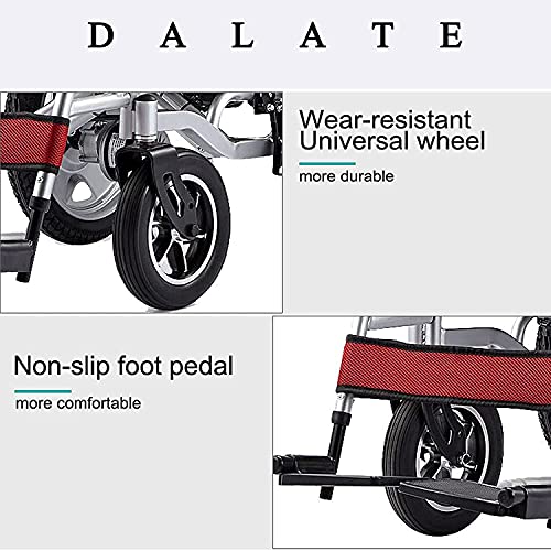 Silla de Ruedas eléctrica Plegable Silla de Ruedas Ligera Sillas de Ruedas eléctricas Plegables portátiles Productos para el Cuidado de Ancianos y vehículos de Movilidad para discapacitados