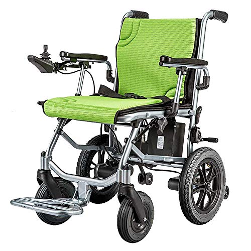 Silla de Ruedas eléctrica, Sistema de Control Delantero y Trasero De Silla Eléctrica Abierta/Plegable Rápida con Silla De Eléctrica O Manual Alcance De 12 Millas Asiento De 45 Cm De Anch