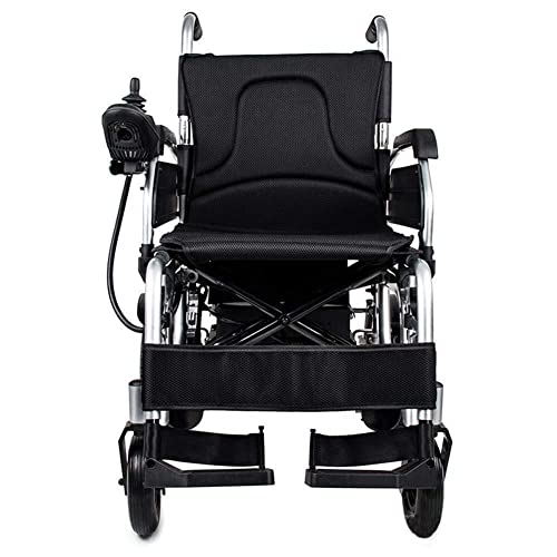 sillas de Ruedas La Silla de Ruedas Plegable - Walker Silla de Ruedas eléctrica compacta, Velocidad 1-8 km/h, Carga máxima de 120 kg Transporte Negro