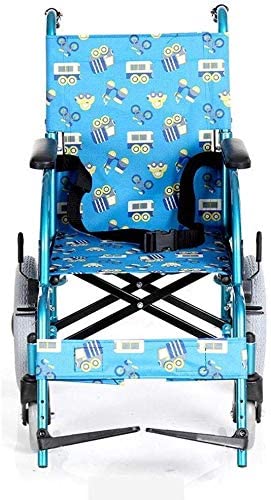 sillas de Ruedas Silla de Ruedas Manual Liviana Plegable multifunción para niños, para niños Implementación de Silla de Ruedas Plegable Ultraligera Silla de Ruedas Manual Alma