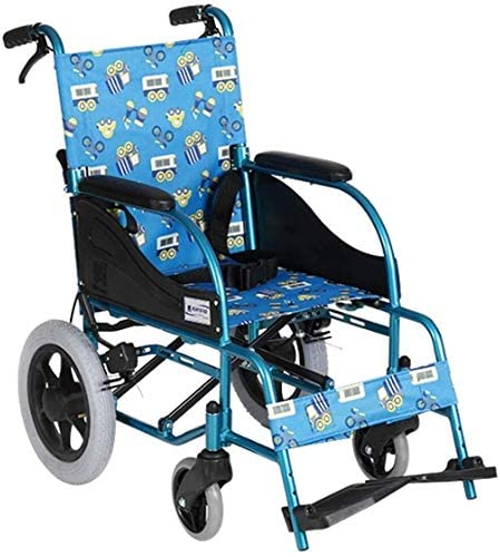 sillas de Ruedas Silla de Ruedas Manual Liviana Plegable multifunción para niños, para niños Implementación de Silla de Ruedas Plegable Ultraligera Silla de Ruedas Manual Alma