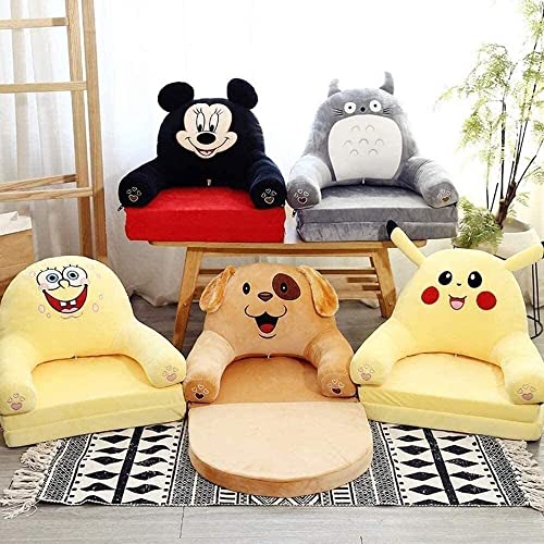 Sillón reclinable de jardín Dibujos animados de sofá for niños, sillón for niños Taburete for niños Sofá de felpa Bikachu Kitten Niños Juguetes Sofá plegables Sofá Juguetes Sofá Silla de aprendizaje S