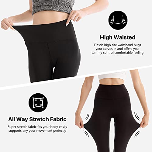 SINOPHANT Leggins Mujer, Pantalon Deporte Yoga Mujer, Leggings Mujer Fitness Suaves Elásticos Cintura Alta para Reducir Vientre