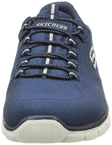 Skechers Empire-Take Charge, Zapatillas de Deporte Mujer, Multicolor (NVY Black Textile/Trim), 41 EU